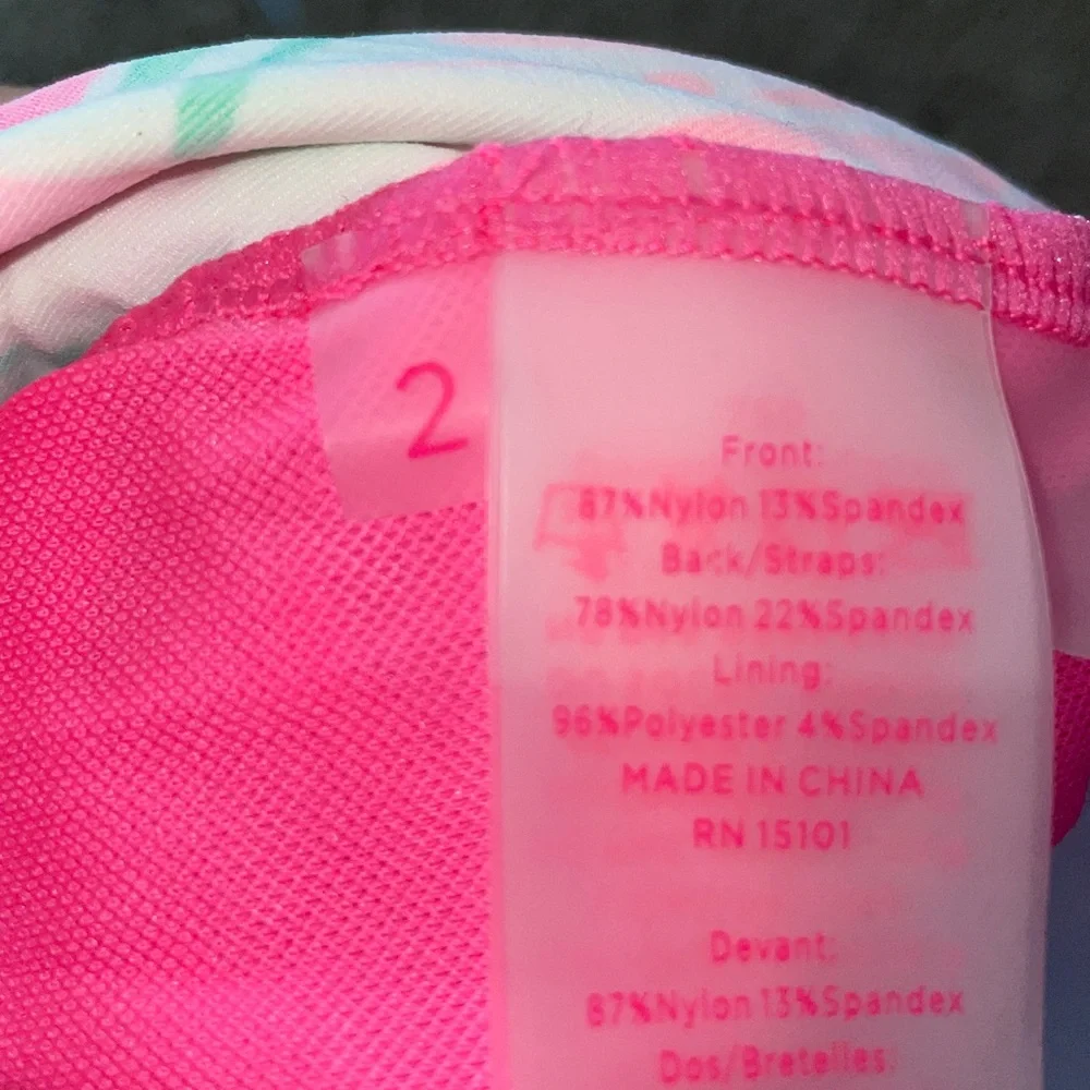 Lilly Pulitzer Bliss Halter Tankini in Pastel Pink Blue Floral - Picture 3 of 12